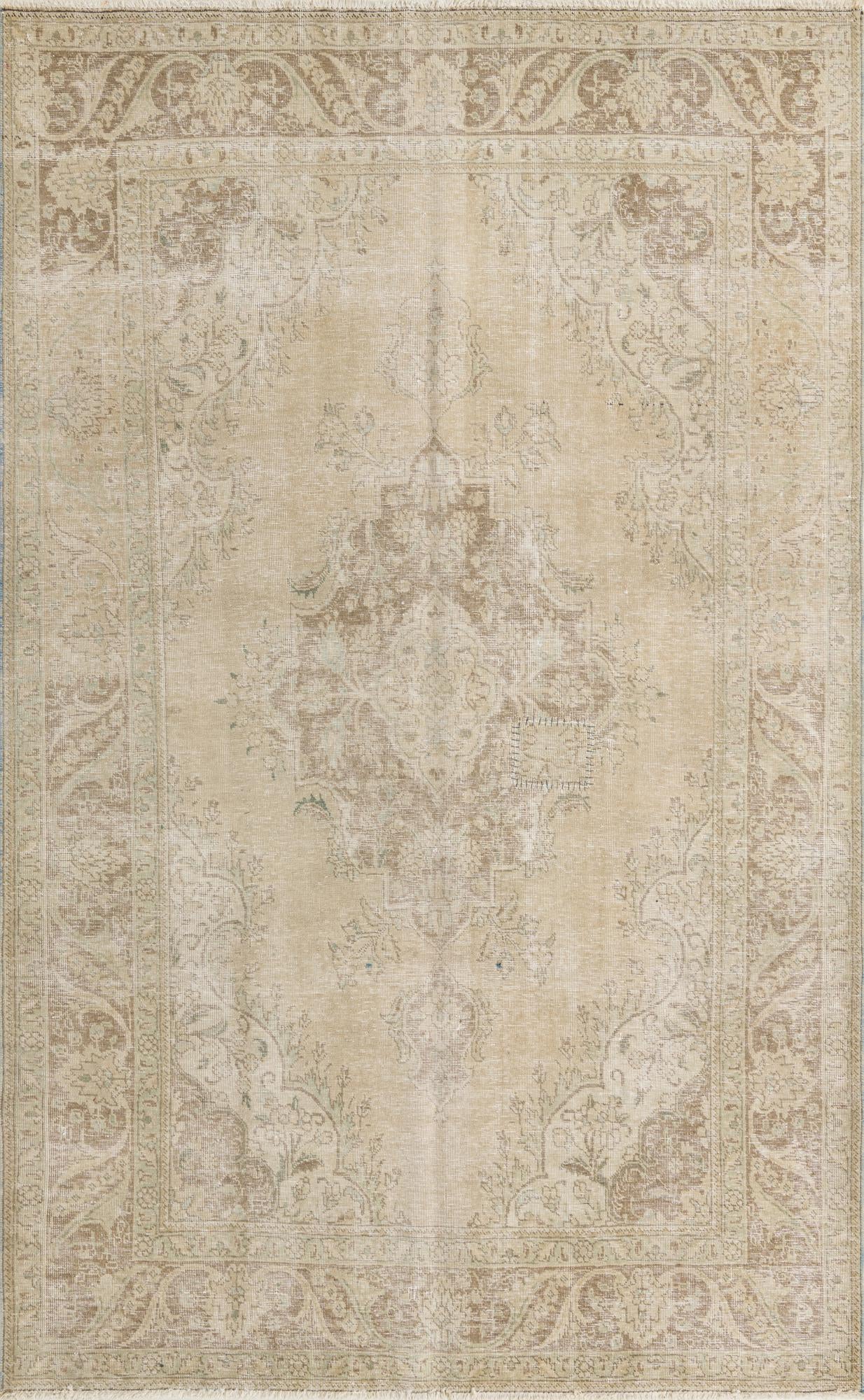7' 5 x 10' 3 Hand Knotted Ultra Vintage Persian Wool Rug