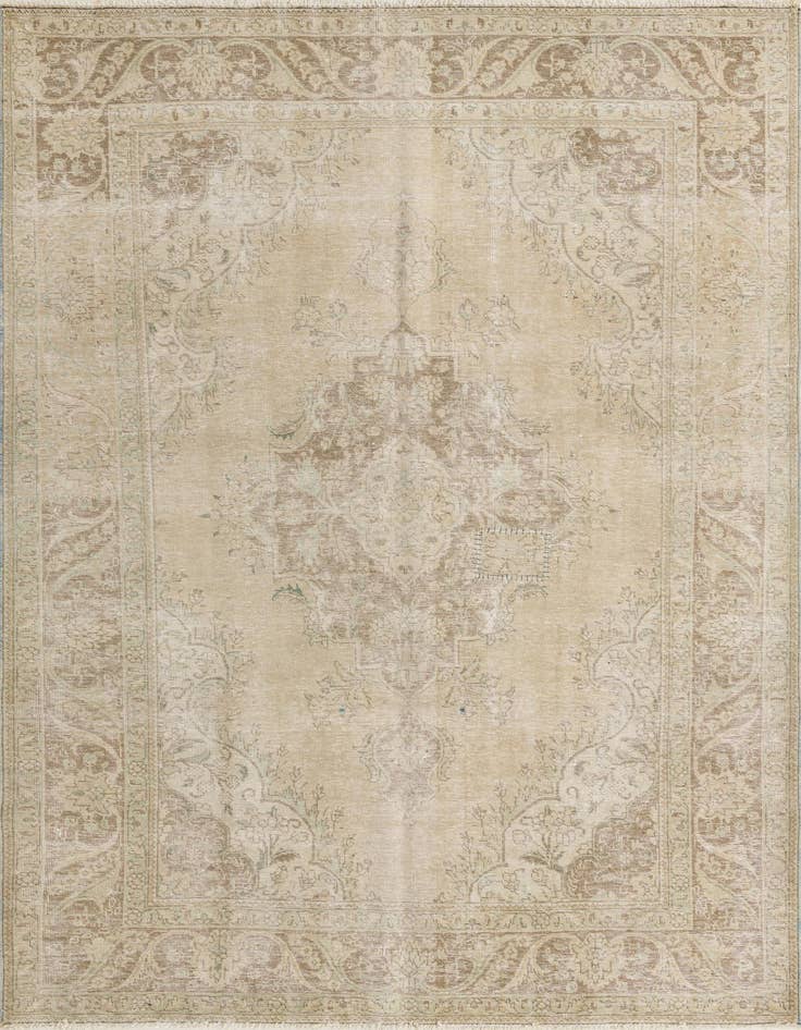 Detail image of 7' 5 x 10' 3 Hand Knotted Ultra Vintage Persian Wool Rug