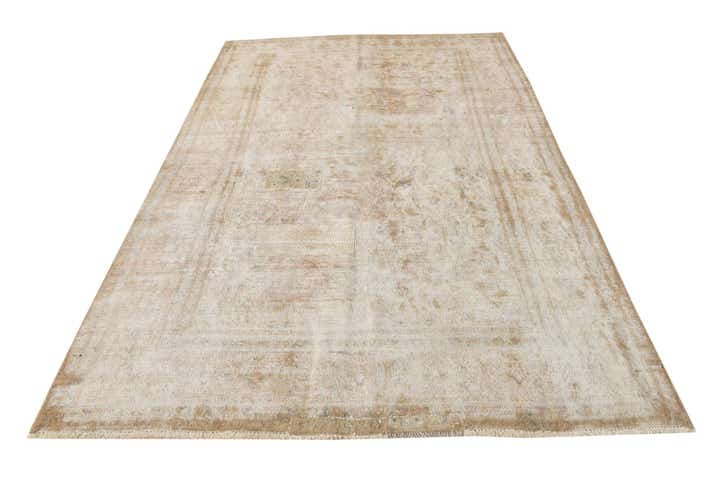 195cm x 285cm Noué main Ultra Vintage Tapis Persan Laine