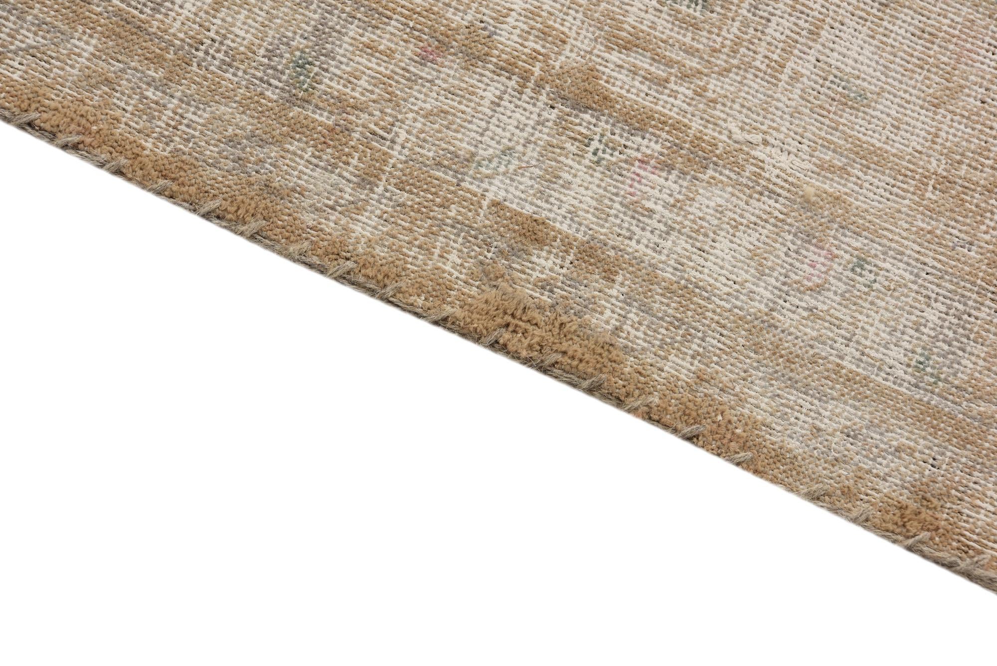 6' 4 x 9' 4 Hand Knotted Ultra Vintage Persian Wool Rug