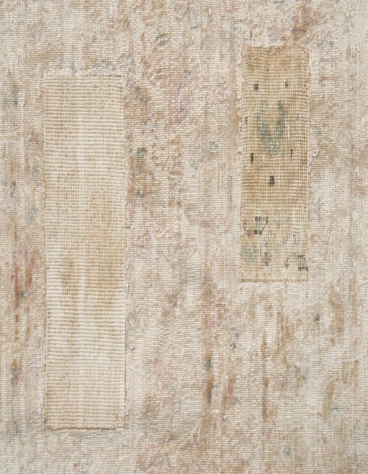 Detail image of 6' 4 x 9' 4  Hand Knotted Ultra Vintage Persian Wool Rug