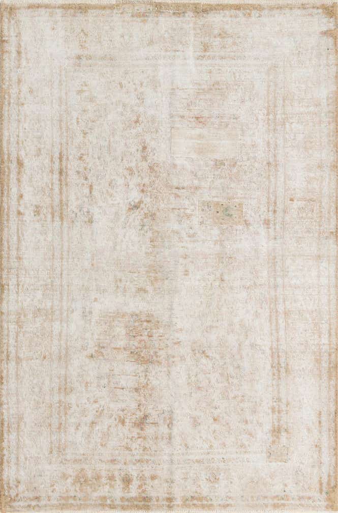 195cm x 285cm Noué main Ultra Vintage Tapis Persan Laine