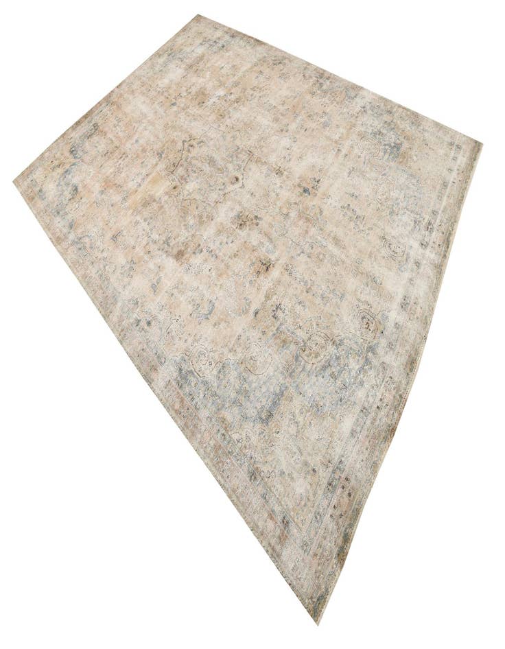 Detail image of 7' 2 x 10' 6  Hand Knotted Ultra Vintage Persian Wool Rug