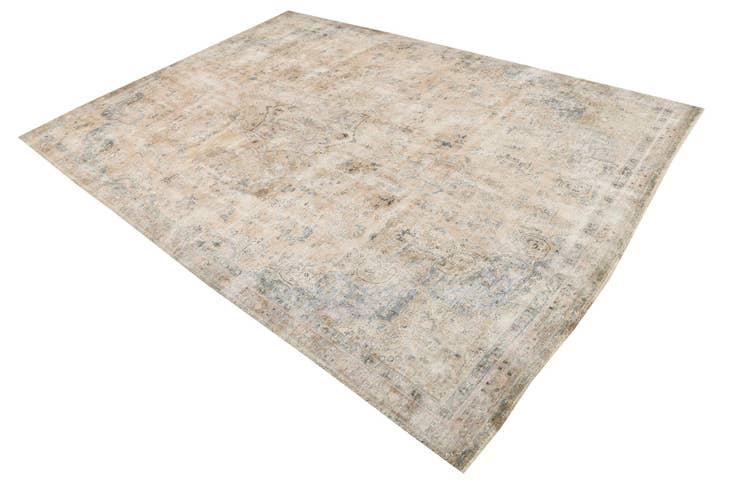 Detail image of 7' 2 x 10' 6 Hand Knotted Ultra Vintage Persian Wool Rug