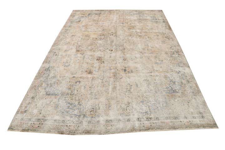 7' 2 x 10' 6 Hand Knotted Ultra Vintage Persian Wool Rug