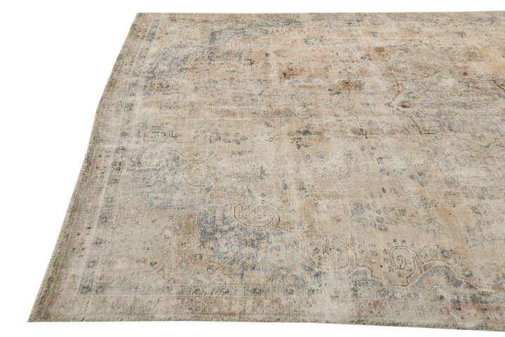 7' 2 x 10' 6 Hand Knotted Ultra Vintage Persian Wool Rug