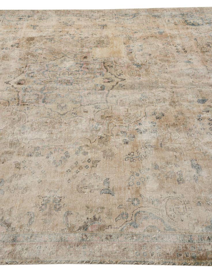 Detail image of 7' 2 x 10' 6  Hand Knotted Ultra Vintage Persian Wool Rug