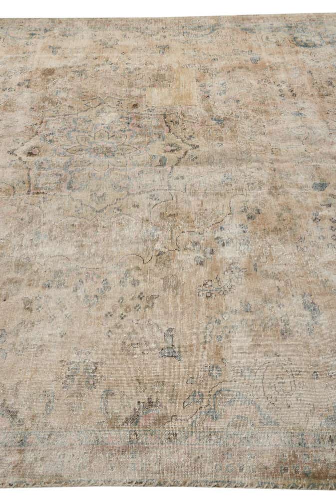 7' 2 x 10' 6 Hand Knotted Ultra Vintage Persian Wool Rug