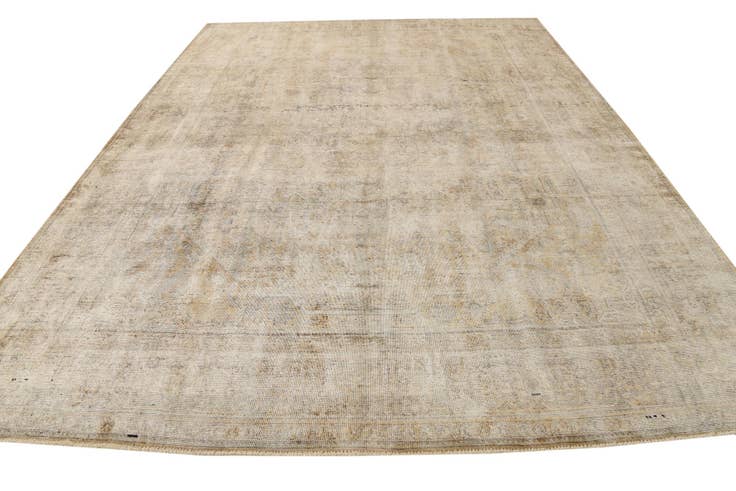 Detail image of 9' 10 x 12' 10 Hand Knotted Ultra Vintage Persian Wool Rug