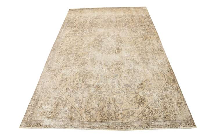 5' 7 x 8' 9 Hand Knotted Ultra Vintage Persian Wool Rug