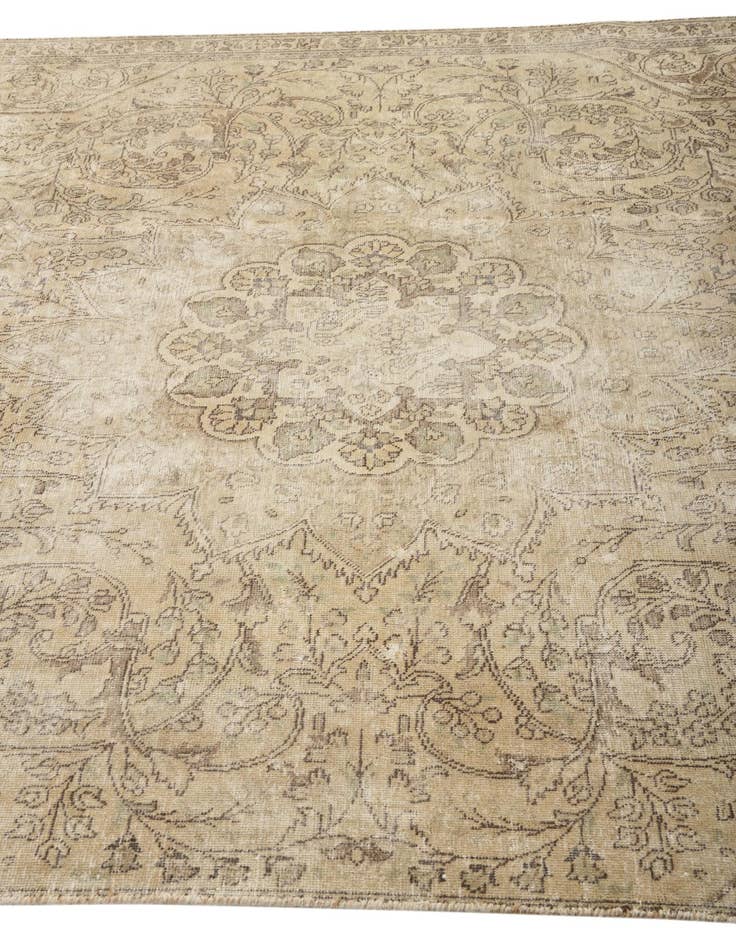 Detail image of 5' 7 x 8' 9  Hand Knotted Ultra Vintage Persian Wool Rug