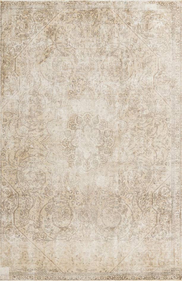 Detail image of 5' 7 x 8' 9 Hand Knotted Ultra Vintage Persian Wool Rug