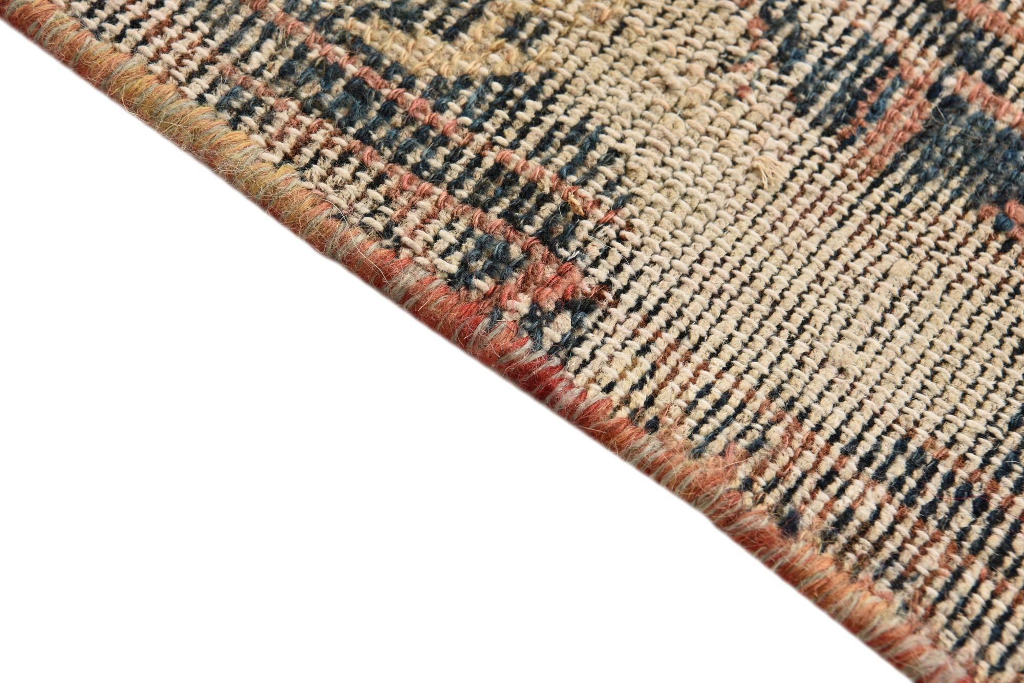 4' x 6' 3 Hand Knotted Ultra Vintage Persian Wool Rug