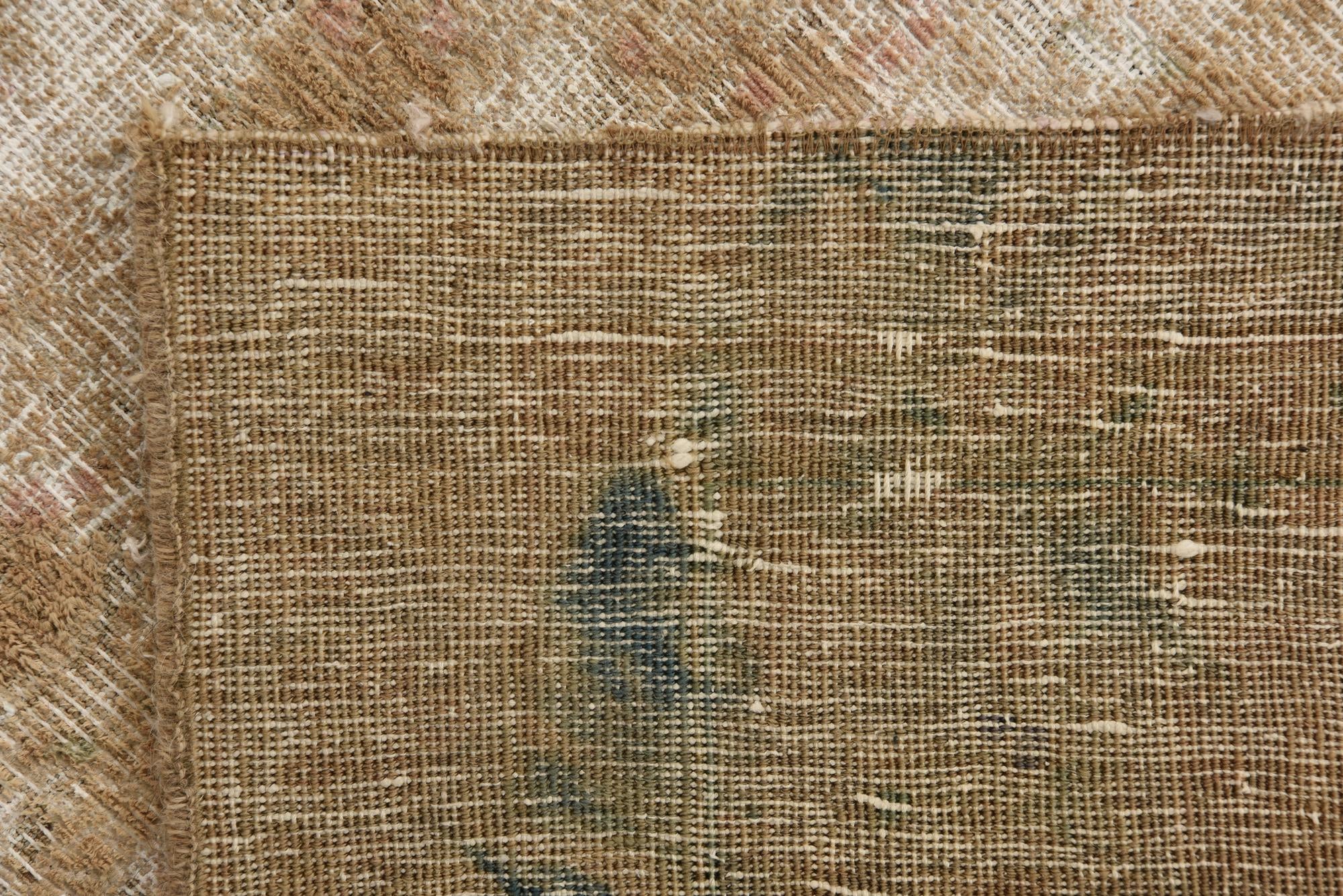 6' 9 x 9' 7 Hand Knotted Ultra Vintage Persian Wool Rug
