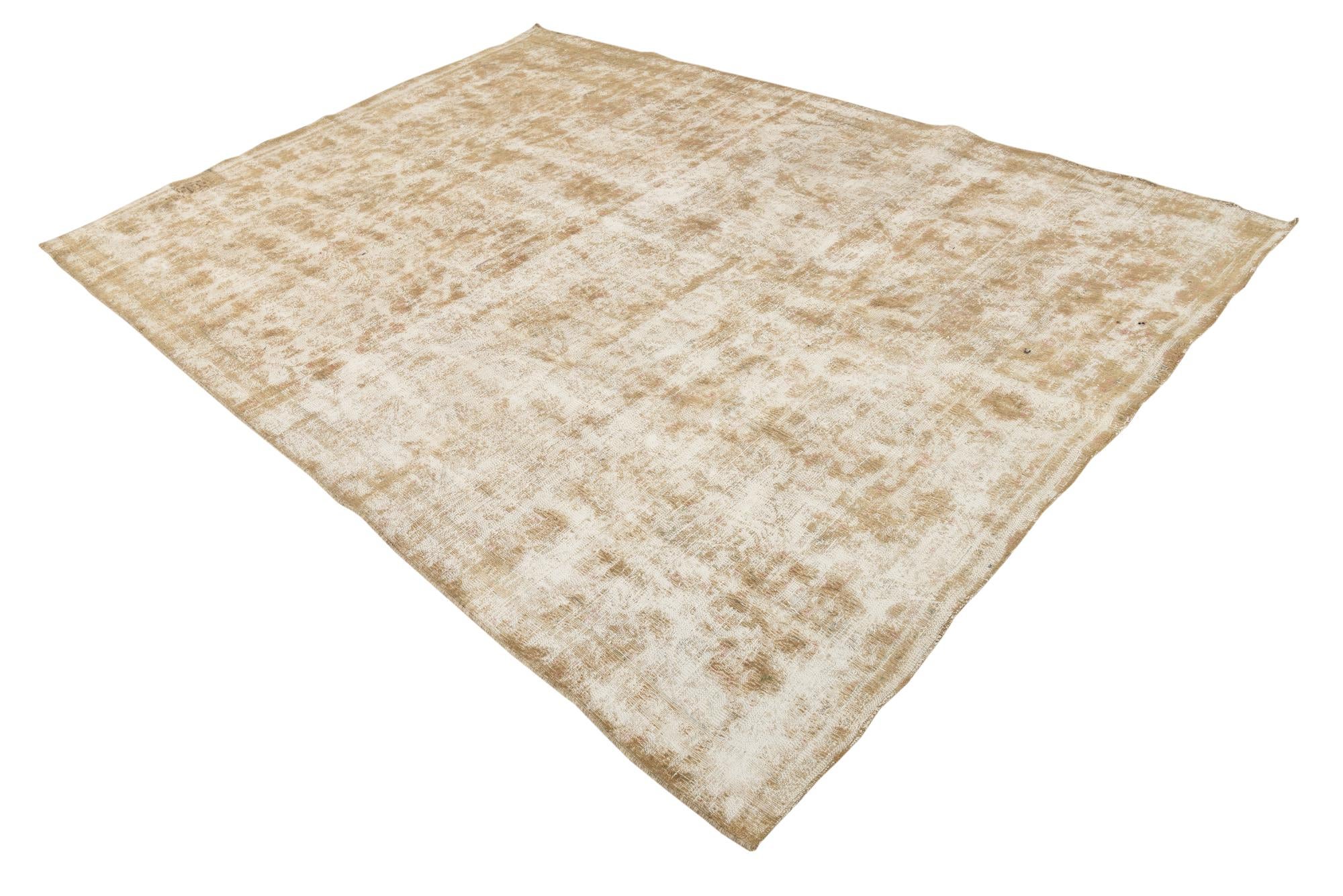 6' 9 x 9' 7 Hand Knotted Ultra Vintage Persian Wool Rug