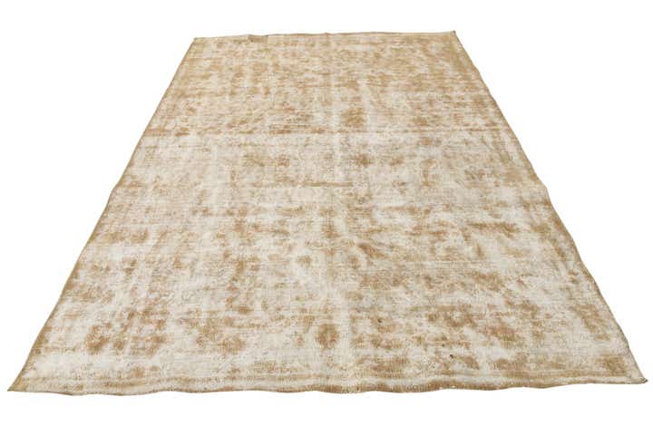 6' 9 x 9' 7 Hand Knotted Ultra Vintage Persian Wool Rug