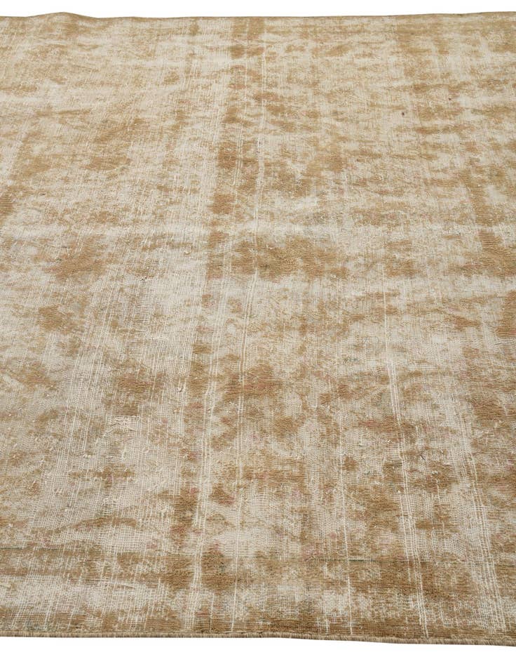 Detail image of 6' 9 x 9' 7  Hand Knotted Ultra Vintage Persian Wool Rug