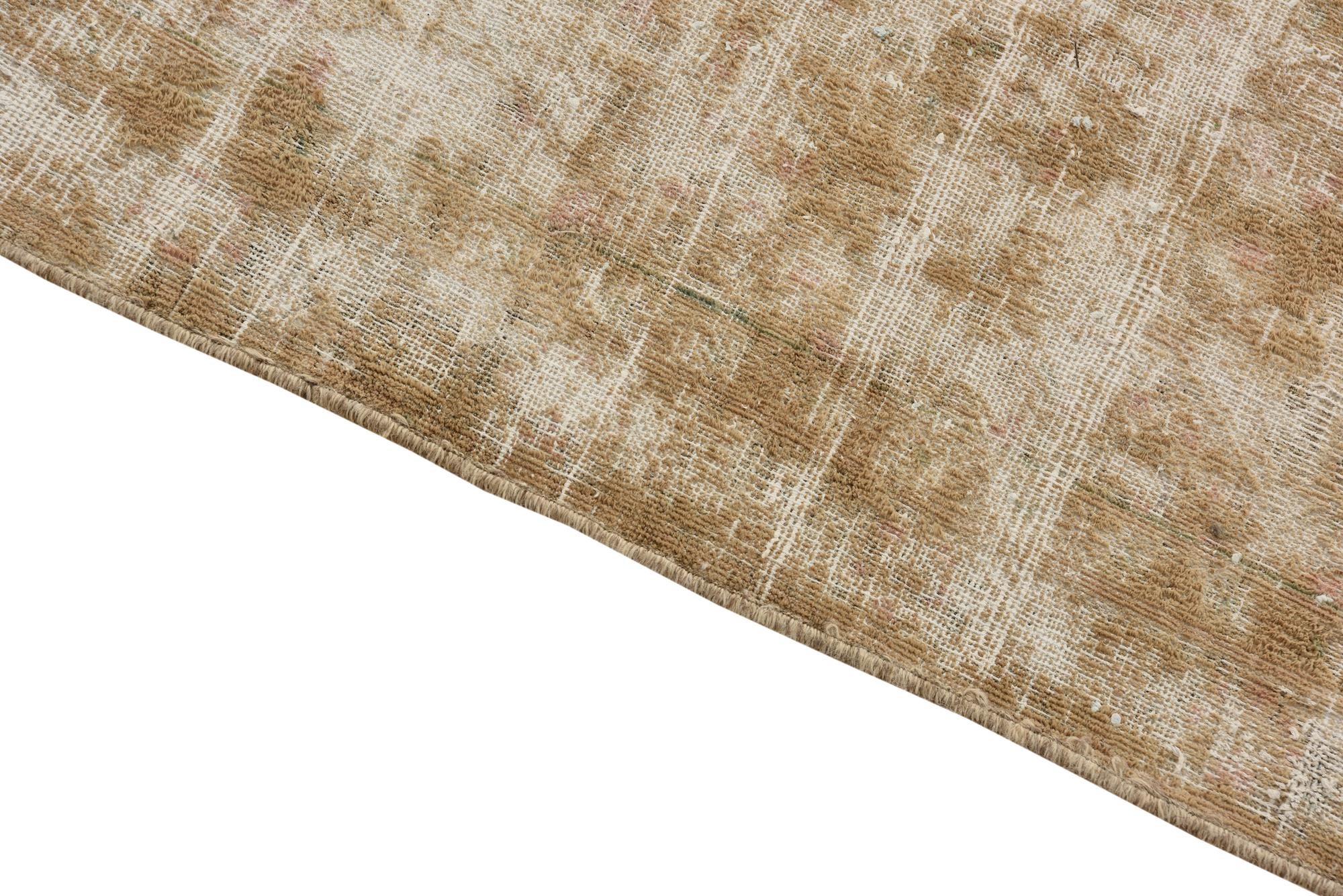 6' 9 x 9' 7 Hand Knotted Ultra Vintage Persian Wool Rug