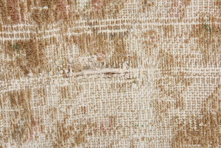 6' 9 x 9' 7 Hand Knotted Ultra Vintage Persian Wool Rug