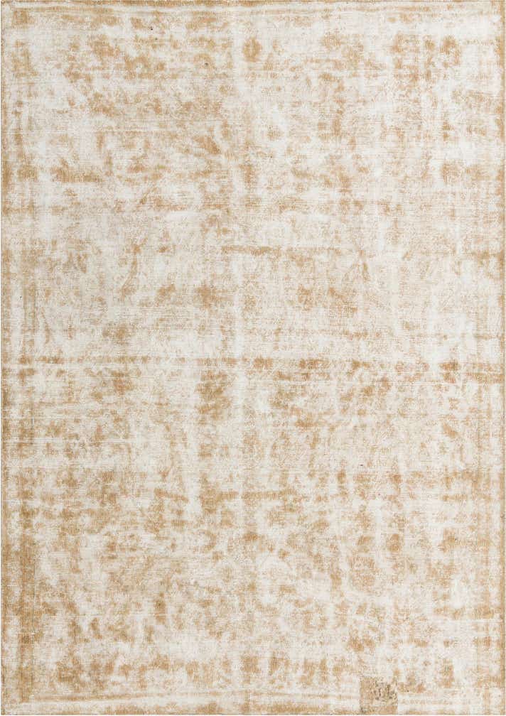 6' 9 x 9' 7 Hand Knotted Ultra Vintage Persian Wool Rug