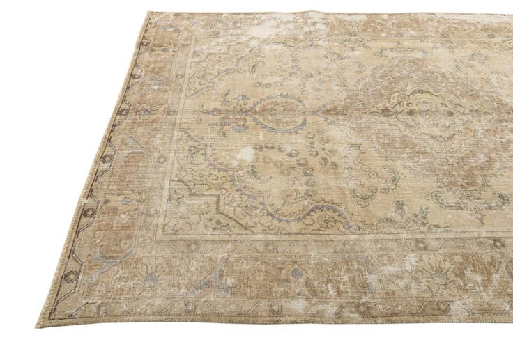 Detail image of 6' 7 x 9' 2 Hand Knotted Ultra Vintage Persian Wool Rug