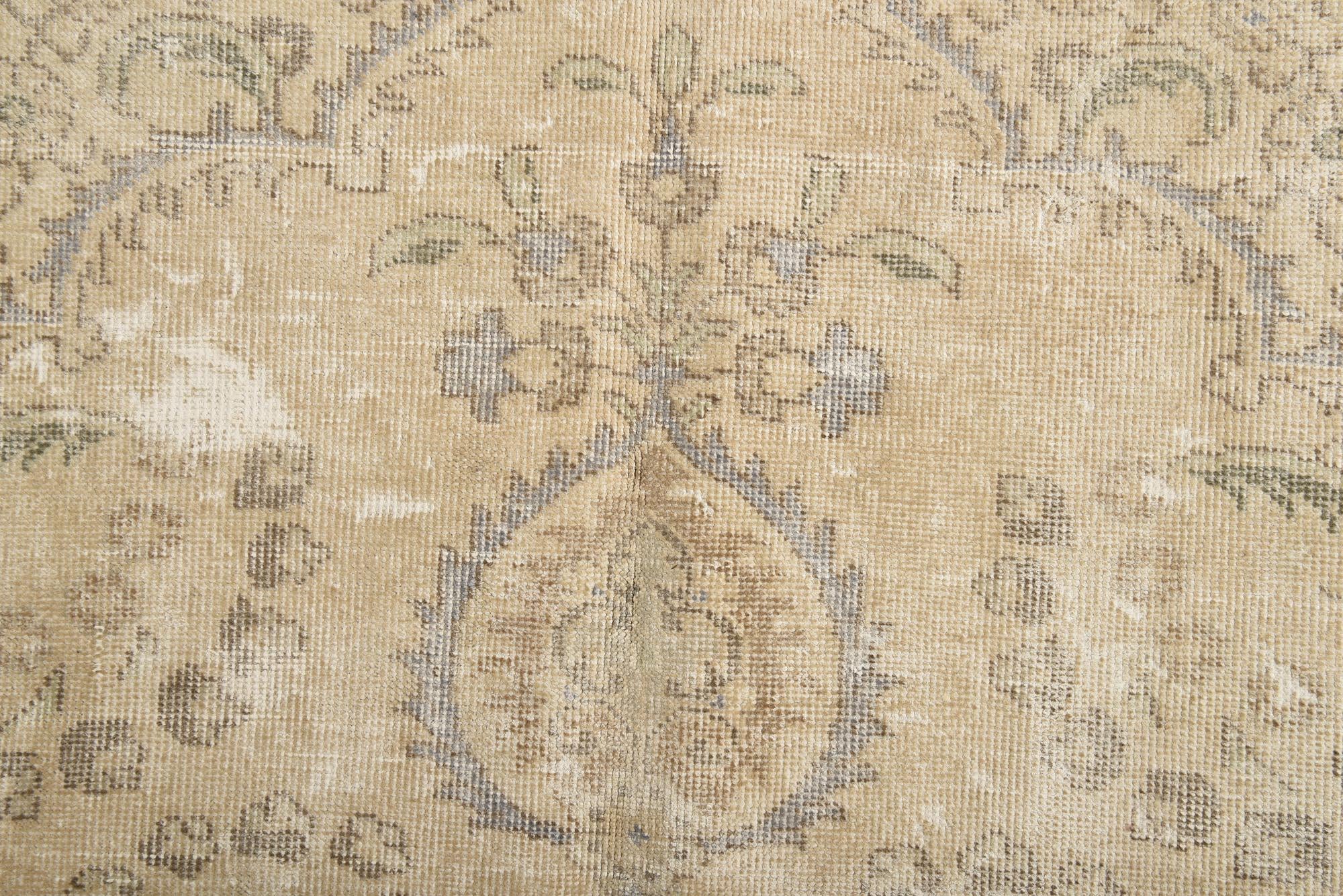 6' 7 x 9' 2 Hand Knotted Ultra Vintage Persian Wool Rug