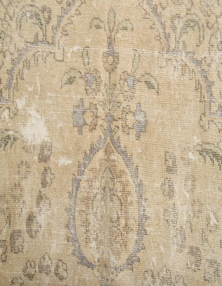 Detail image of 6' 7 x 9' 2  Hand Knotted Ultra Vintage Persian Wool Rug