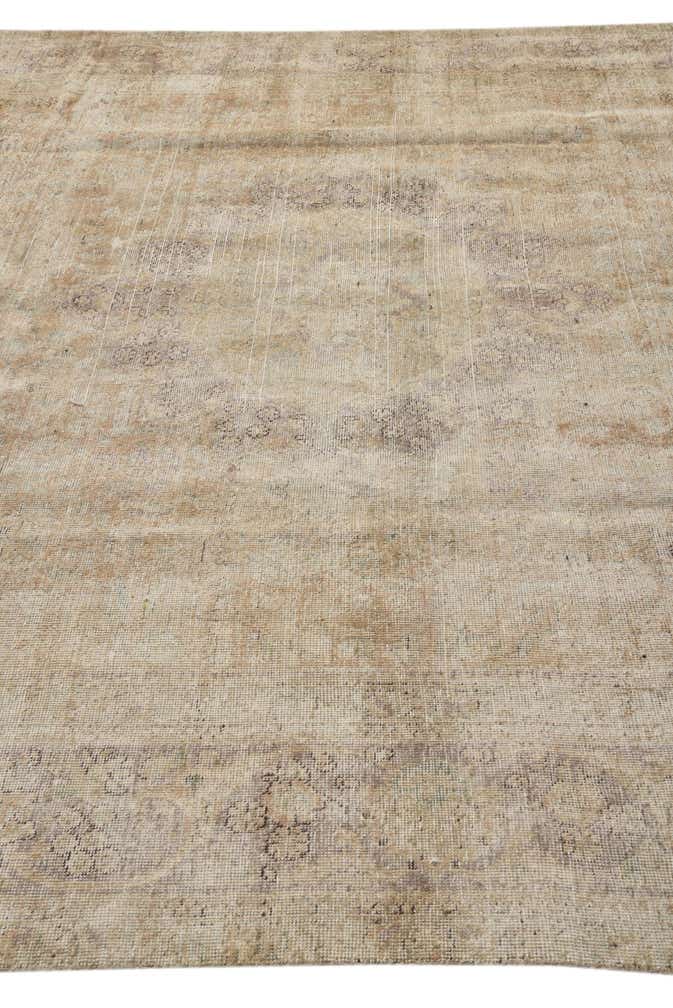 8' x 11' Hand Knotted Ultra Vintage Persian Wool Rug