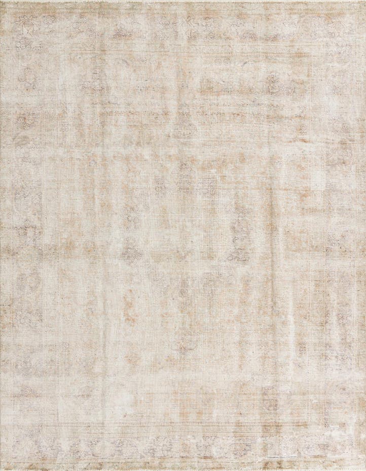  8' x 11'  Hand Knotted Ultra Vintage Persian W...