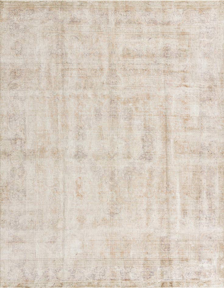 Detail image of 8' x 11' Hand Knotted Ultra Vintage Persian Wool Rug