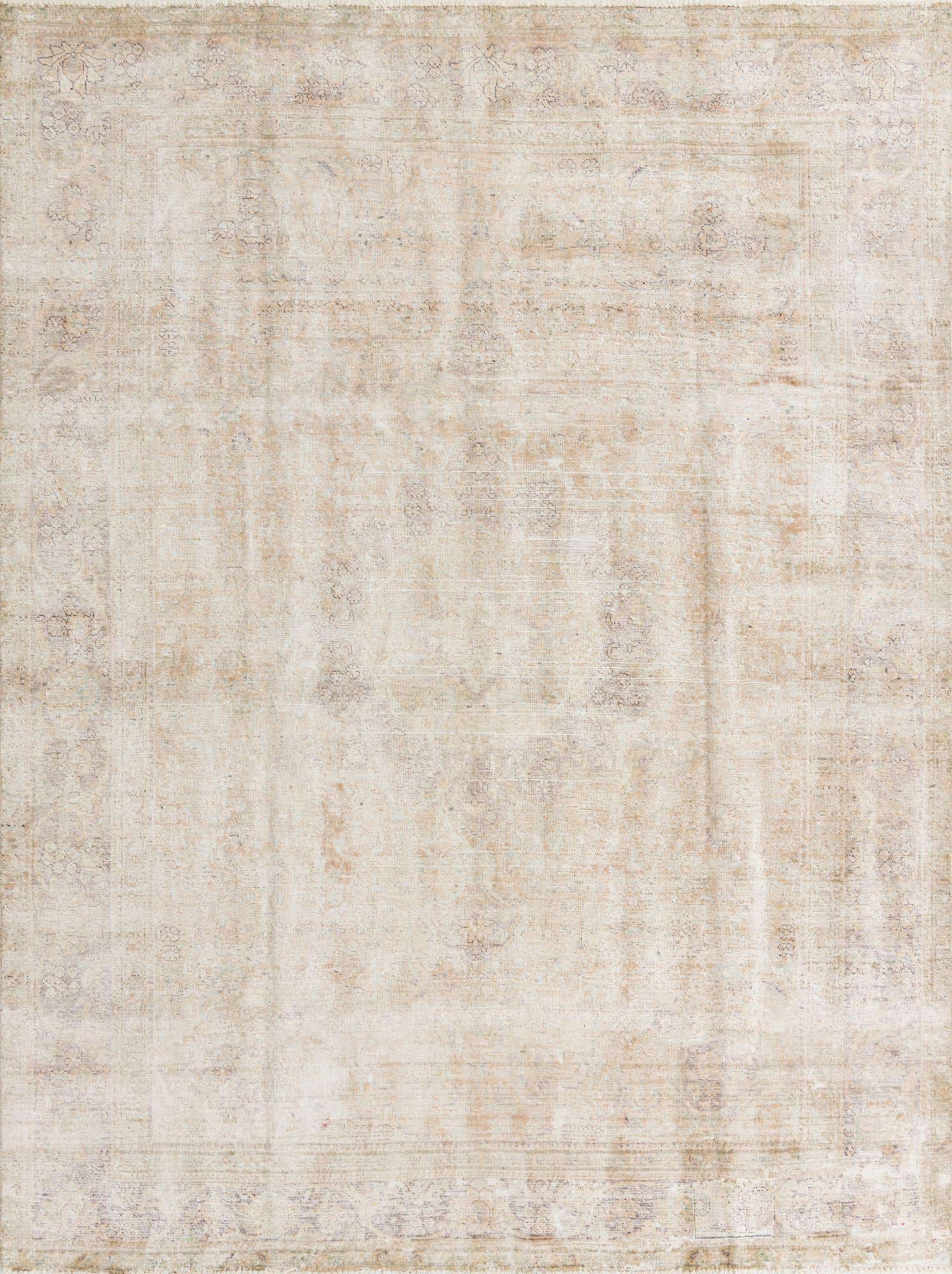 8' x 11' Hand Knotted Ultra Vintage Persian Wool Rug