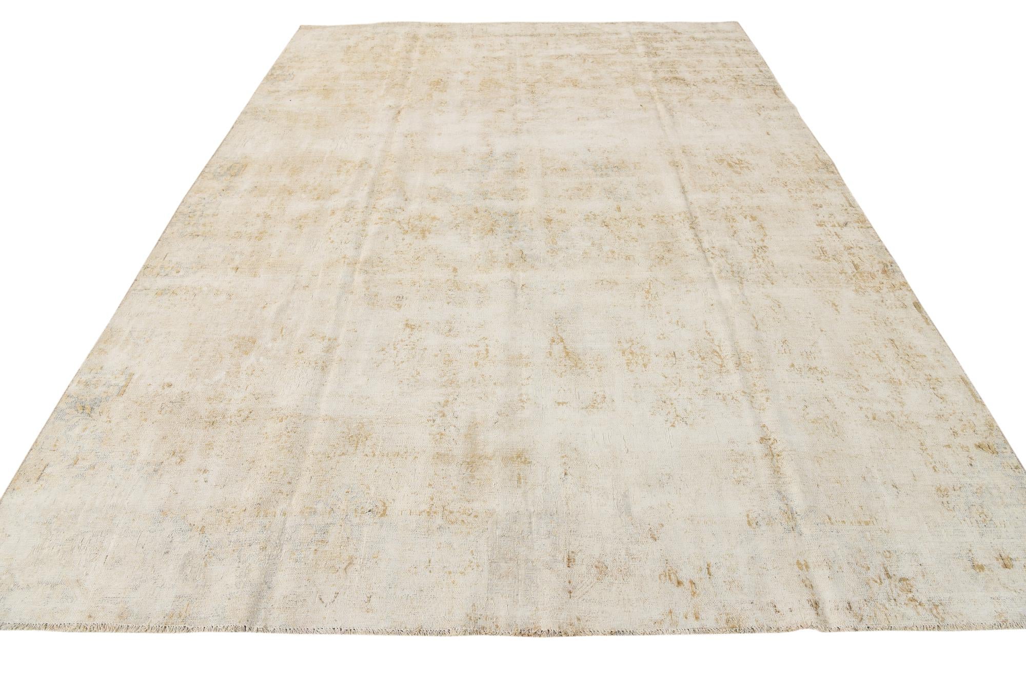 8' 1 x 11' 3 Hand Knotted Ultra Vintage Persian Wool Rug