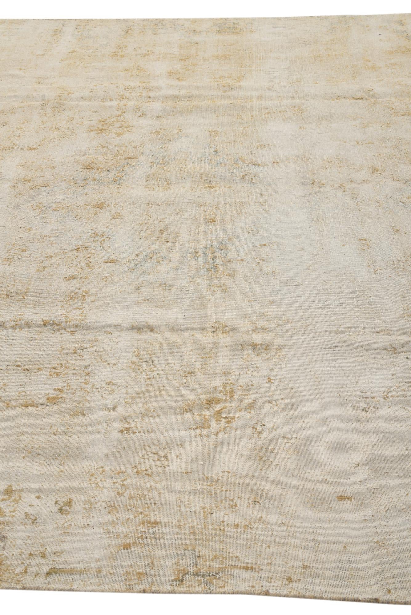 8' 1 x 11' 3 Hand Knotted Ultra Vintage Persian Wool Rug
