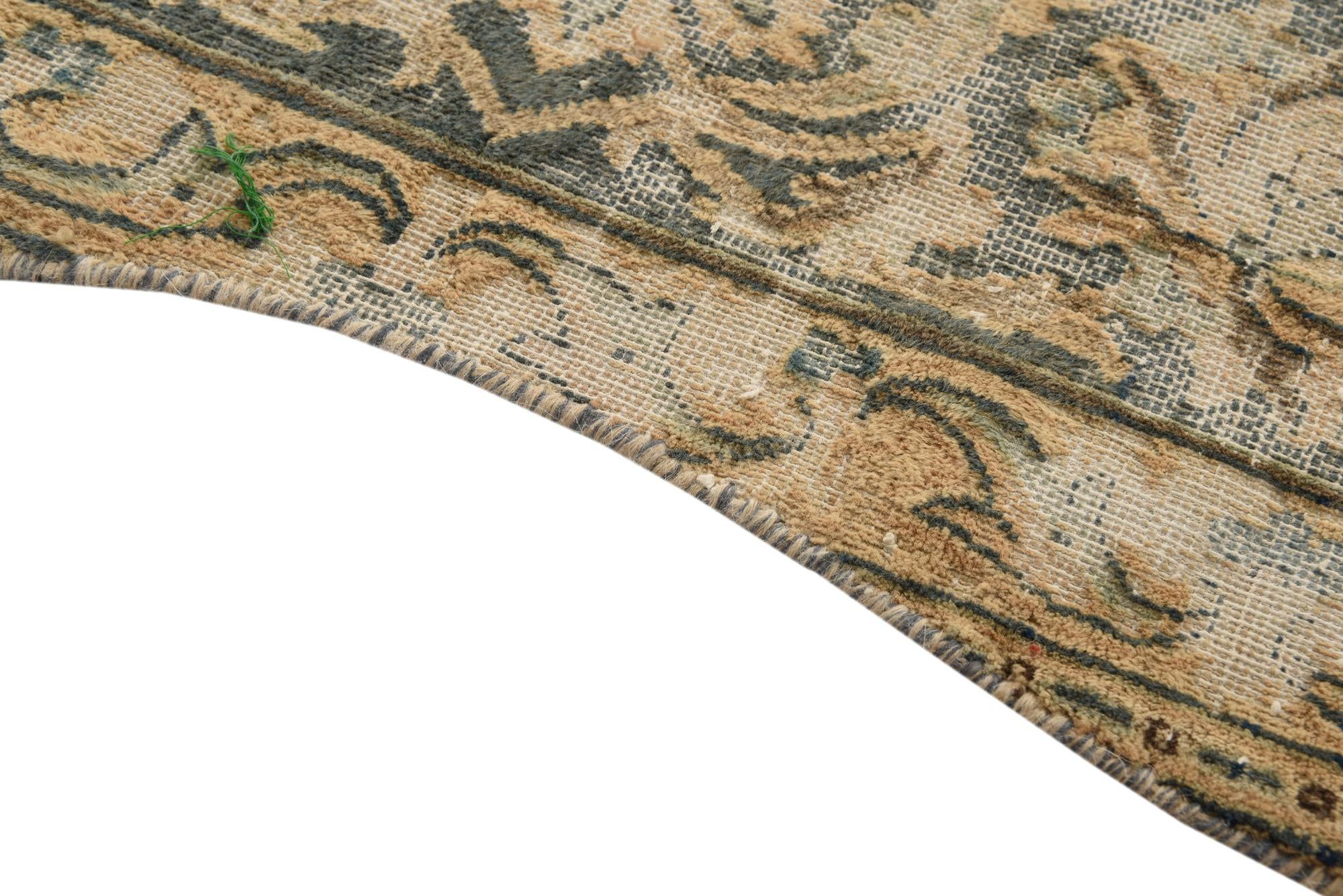 9' 5 x 13' Hand Knotted Ultra Vintage Persian Wool Rug
