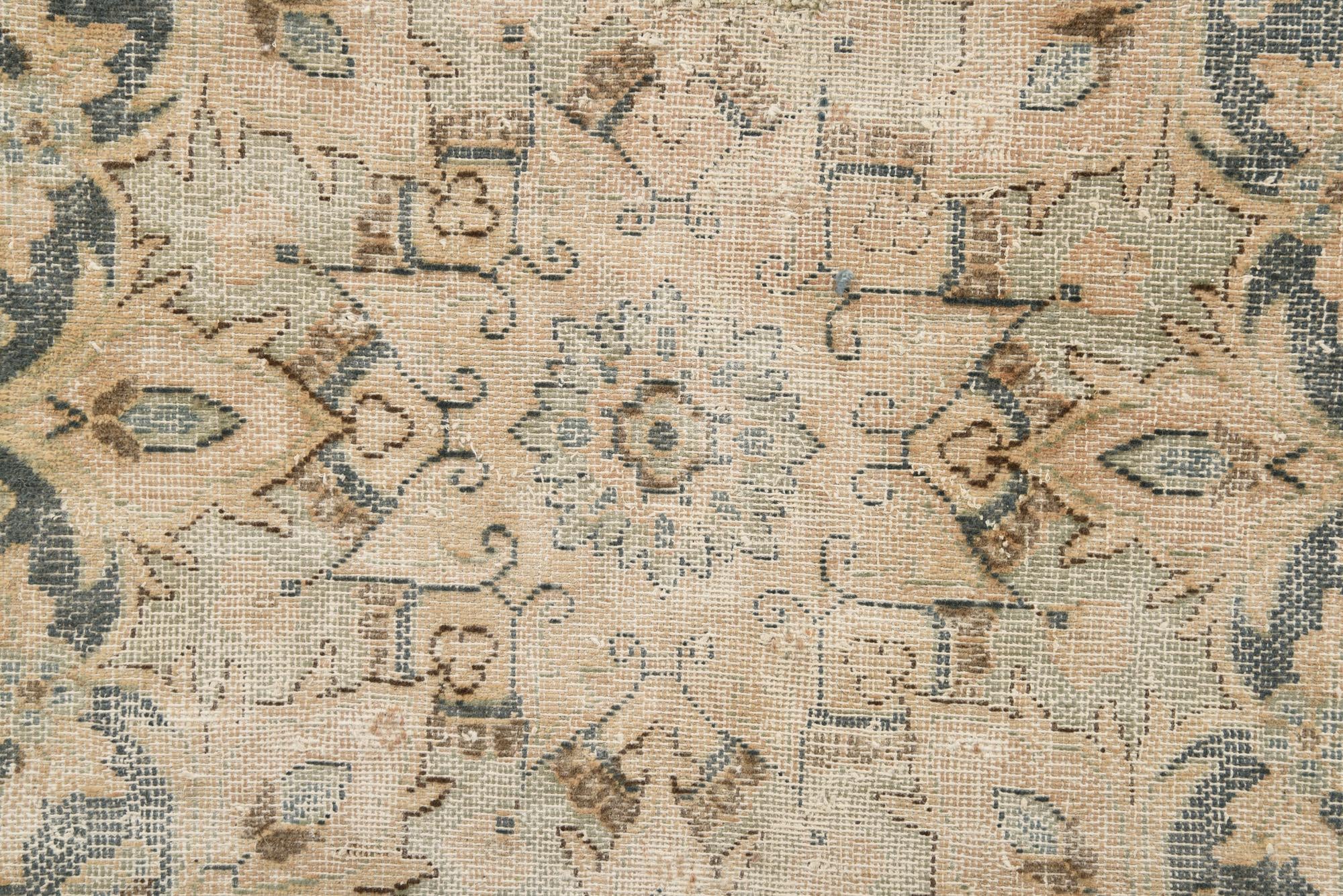 9' 5 x 13' Hand Knotted Ultra Vintage Persian Wool Rug