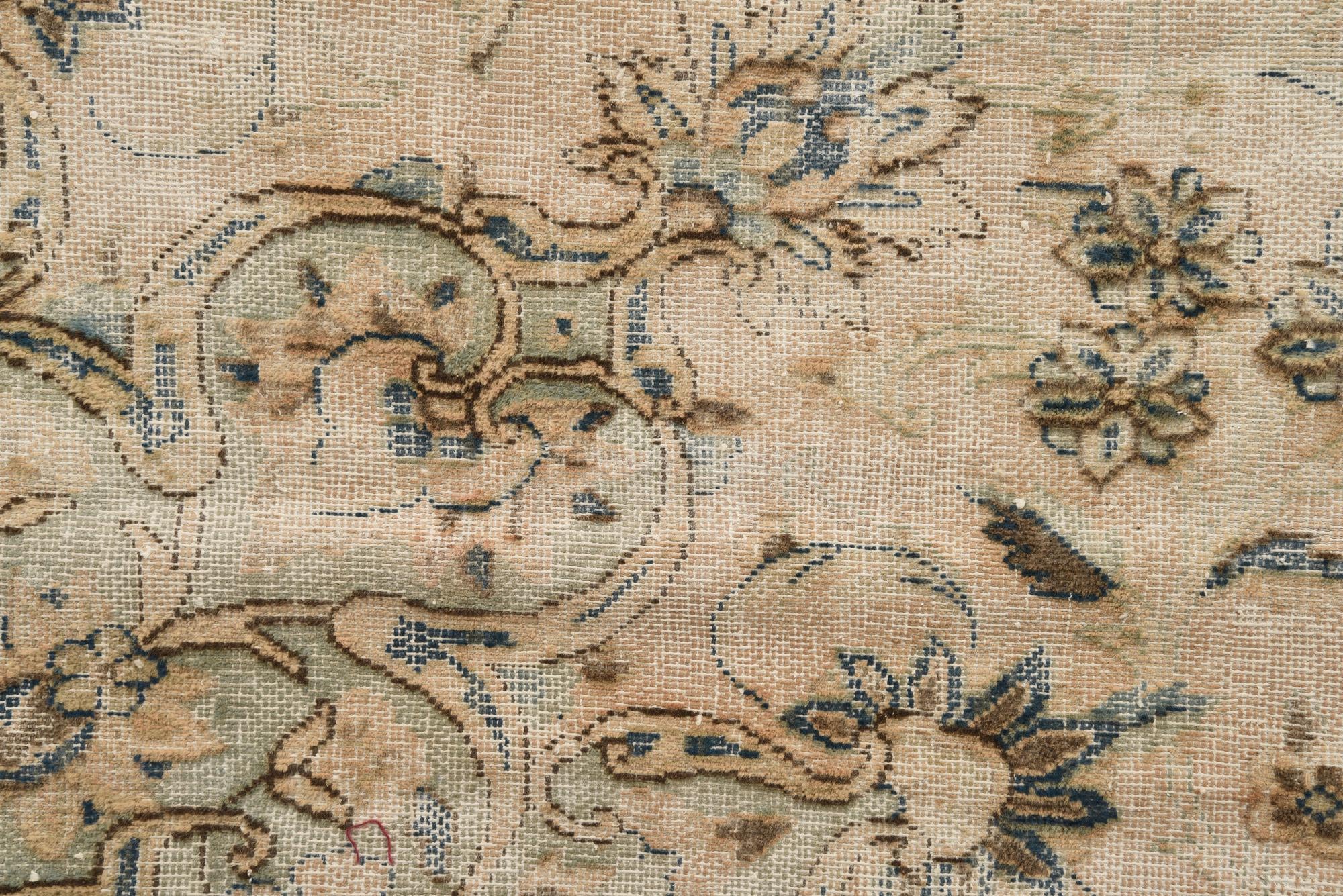 9' 5 x 13' Hand Knotted Ultra Vintage Persian Wool Rug