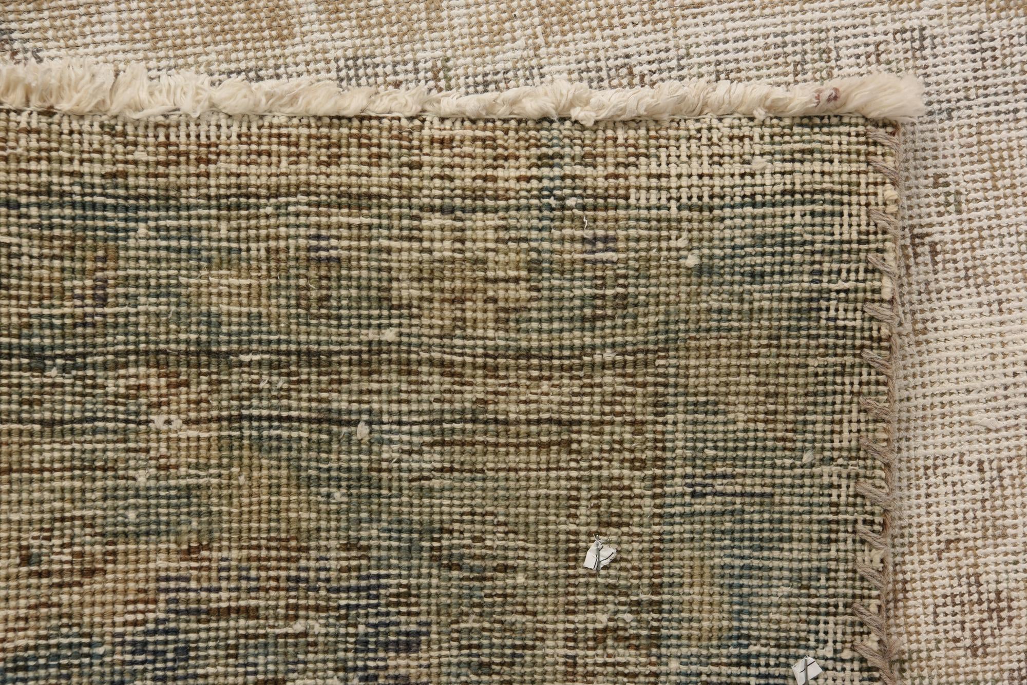 9' 10 x 12' 7 Hand Knotted Ultra Vintage Persian Wool Rug