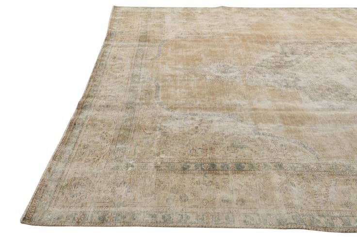 Detail image of 9' 10 x 12' 7 Hand Knotted Ultra Vintage Persian Wool Rug