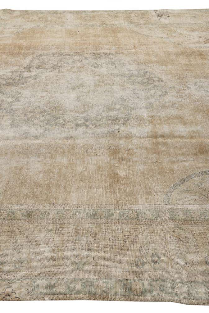 9' 10 x 12' 7 Hand Knotted Ultra Vintage Persian Wool Rug