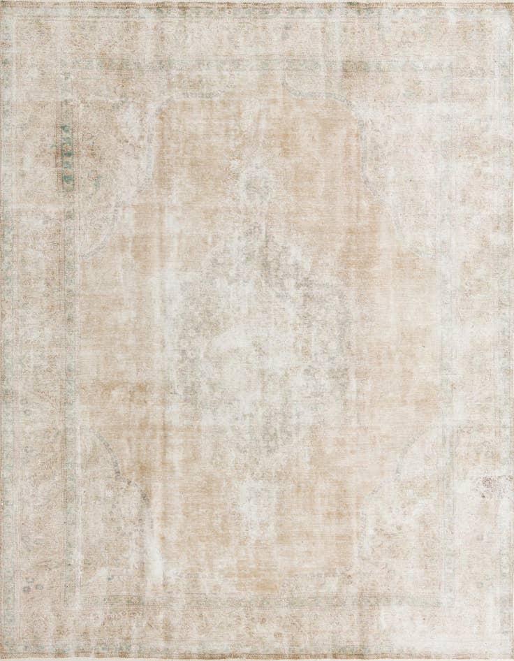 Detail image of 9' 10 x 12' 7 Hand Knotted Ultra Vintage Persian Wool Rug