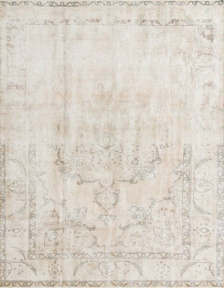Detail image of 7' 8 x 11' 3 Hand Knotted Ultra Vintage Persian Wool Rug