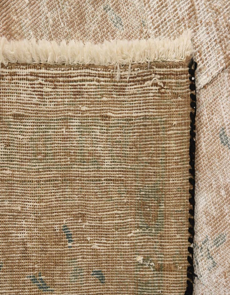 Detail image of  9' 9 x 13'  Hand Knotted Ultra Vintage Persian Wool Rug