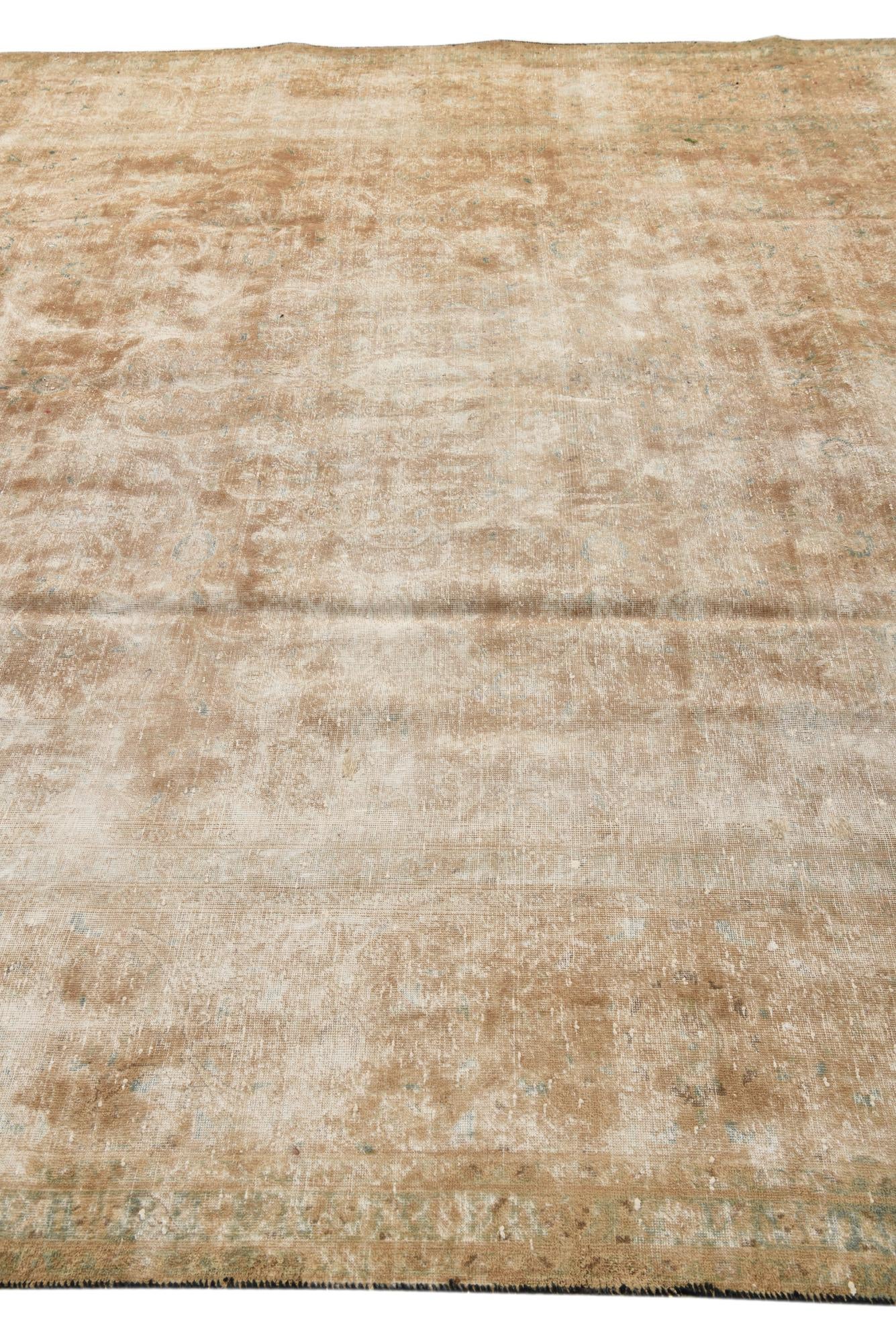 9' 9 x 13' Hand Knotted Ultra Vintage Persian Wool Rug