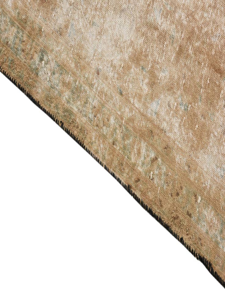 Detail image of  9' 9 x 13'  Hand Knotted Ultra Vintage Persian Wool Rug
