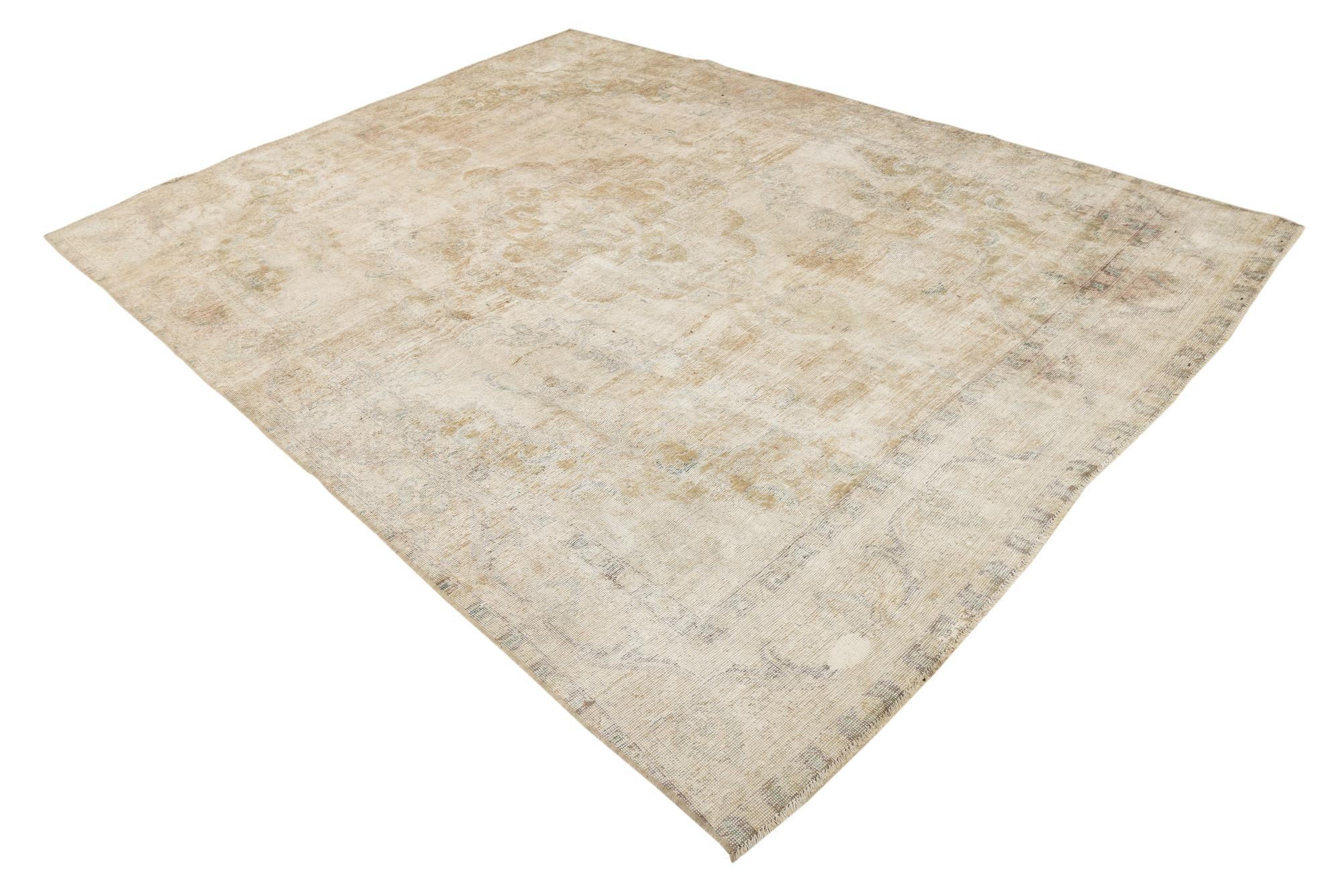 7' 10 x 10' 6 Hand Knotted Ultra Vintage Persian Wool Rug
