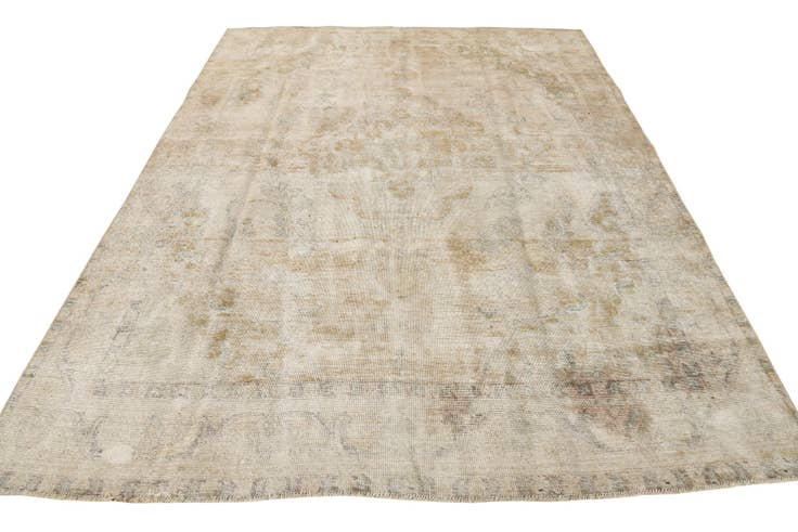 Detail image of 7' 10 x 10' 6 Hand Knotted Ultra Vintage Persian Wool Rug
