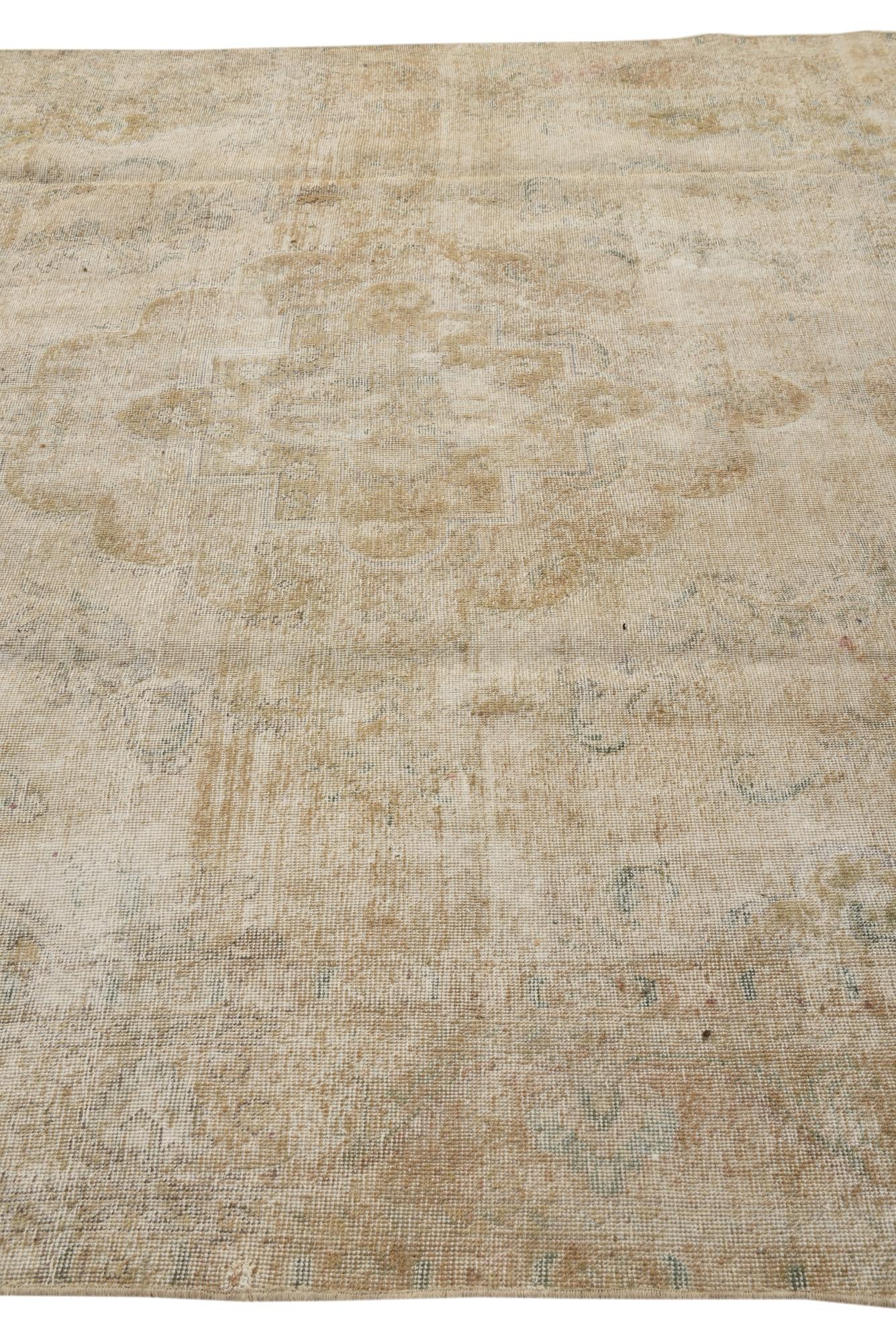 7' 10 x 10' 6 Hand Knotted Ultra Vintage Persian Wool Rug