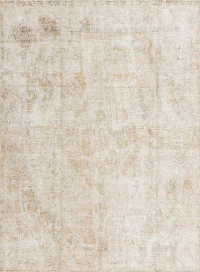 Detail image of 7' 10 x 10' 6 Hand Knotted Ultra Vintage Persian Wool Rug