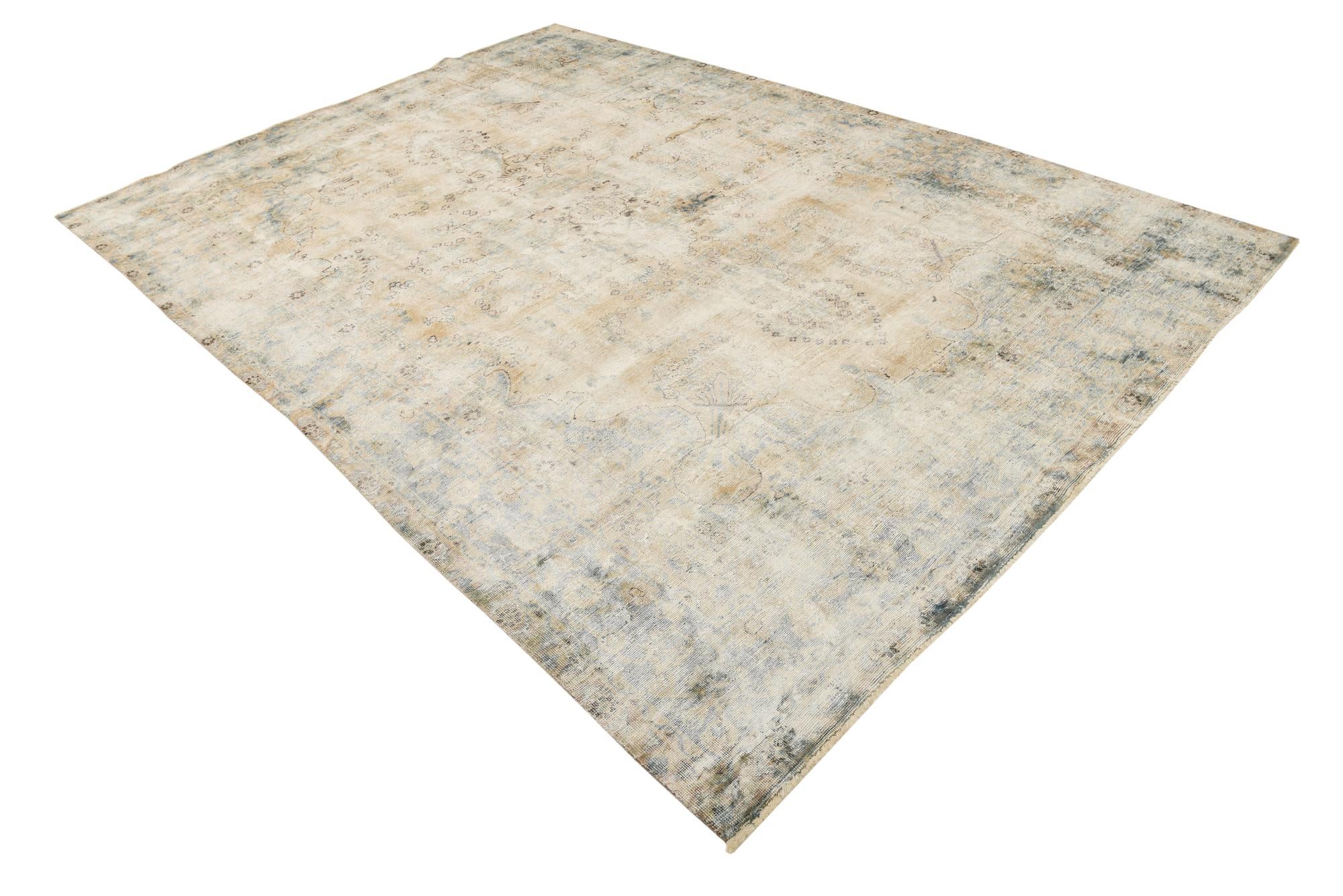 7' 6 x 11' Hand Knotted Ultra Vintage Persian Wool Rug