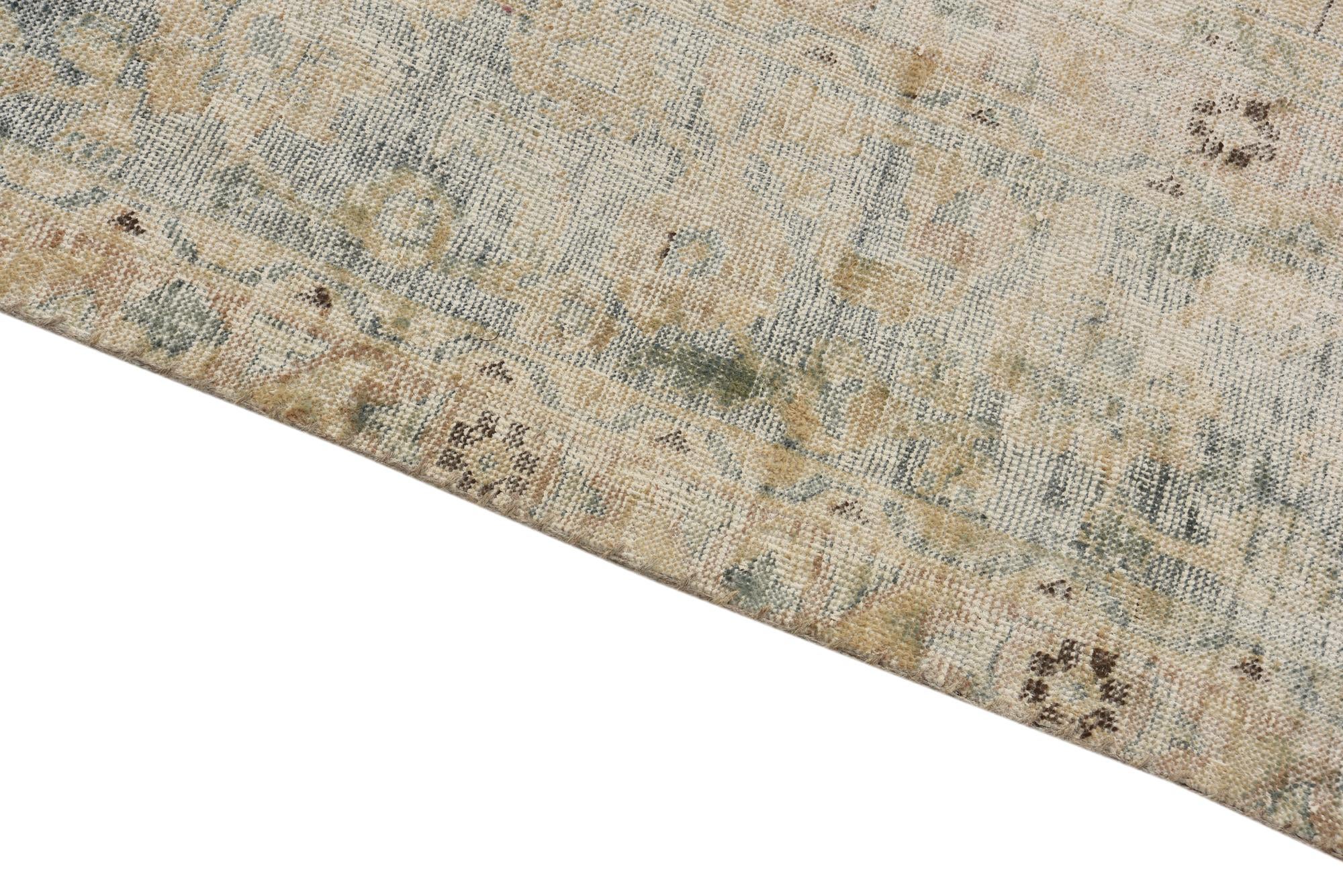 7' 6 x 11' Hand Knotted Ultra Vintage Persian Wool Rug